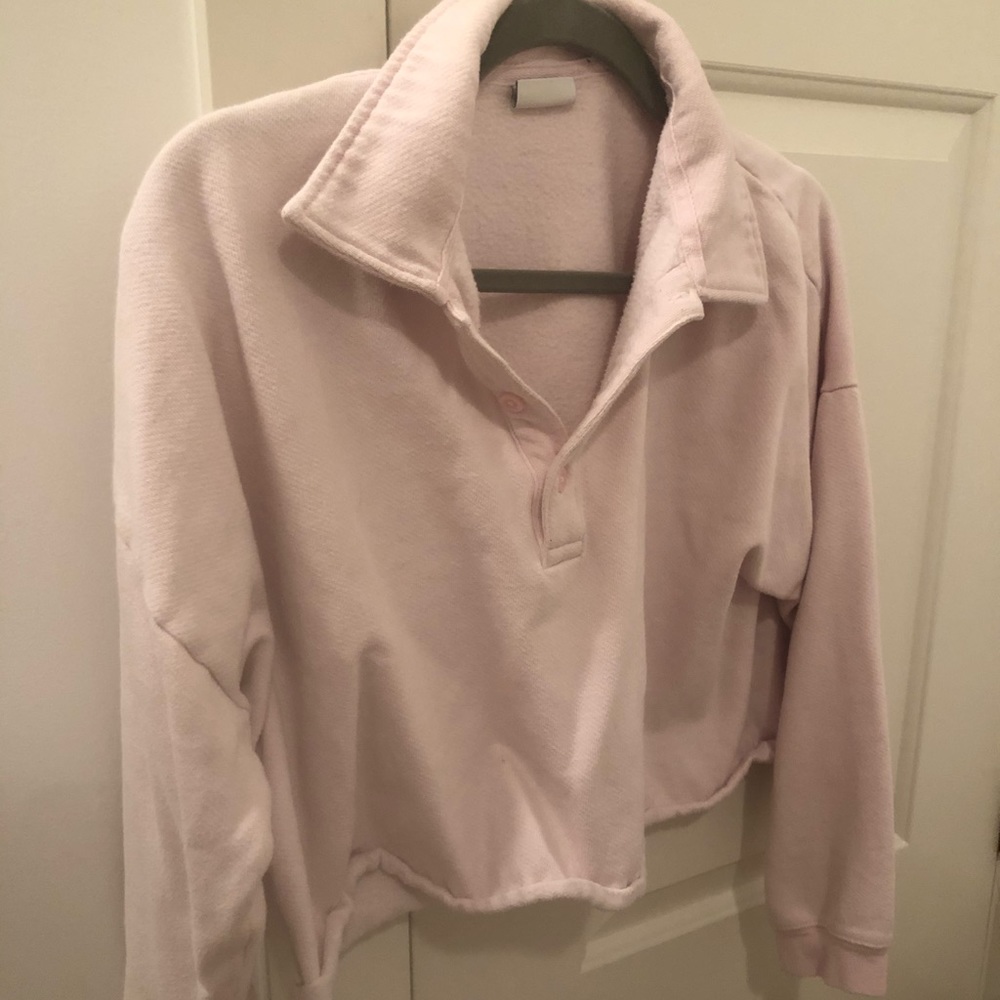 Cropped Sunday Best polo sweater from Aritzia